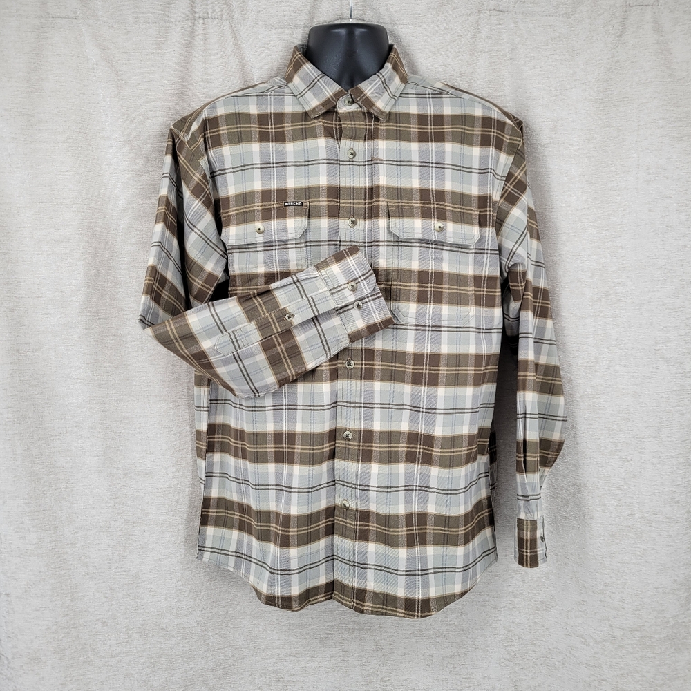 Poncho medium flannel long sleeve